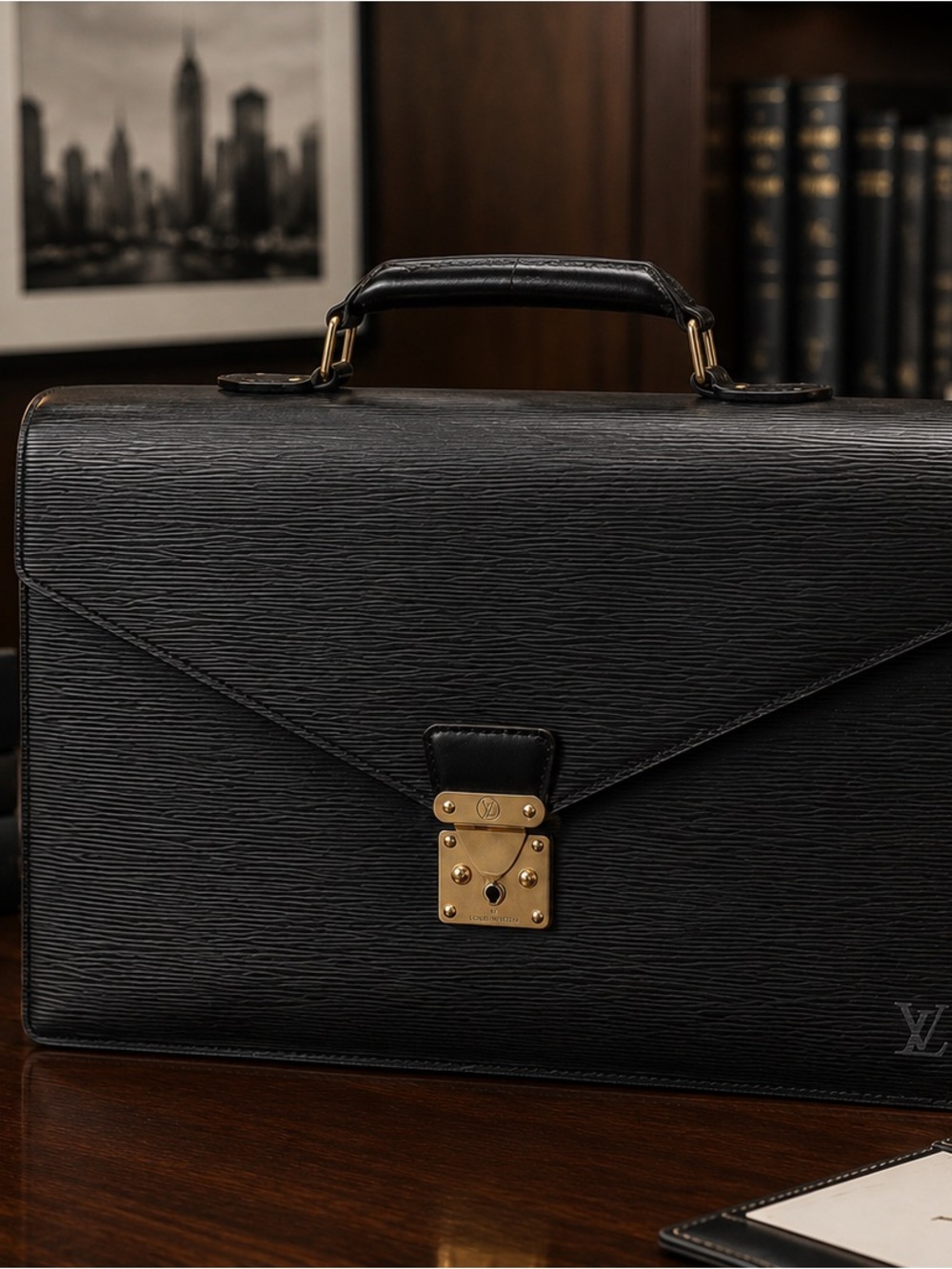 Authentic Louis Vuitton Epi Leather Briefcase - Picture 2 of 9